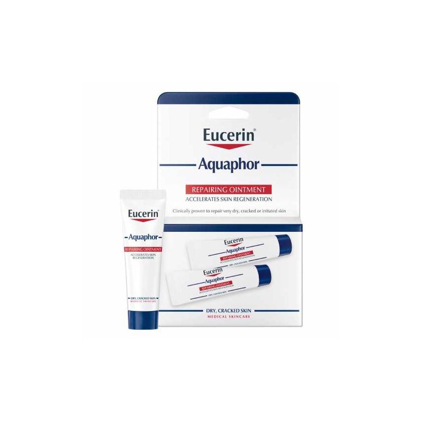 EUCERIN AQUAPHOR POMADA REPARADORA COM 2 UNIDADES 9 GRAMAS