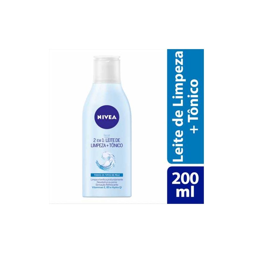 NIVEA LEITE LIMP+TONICO 2EM1