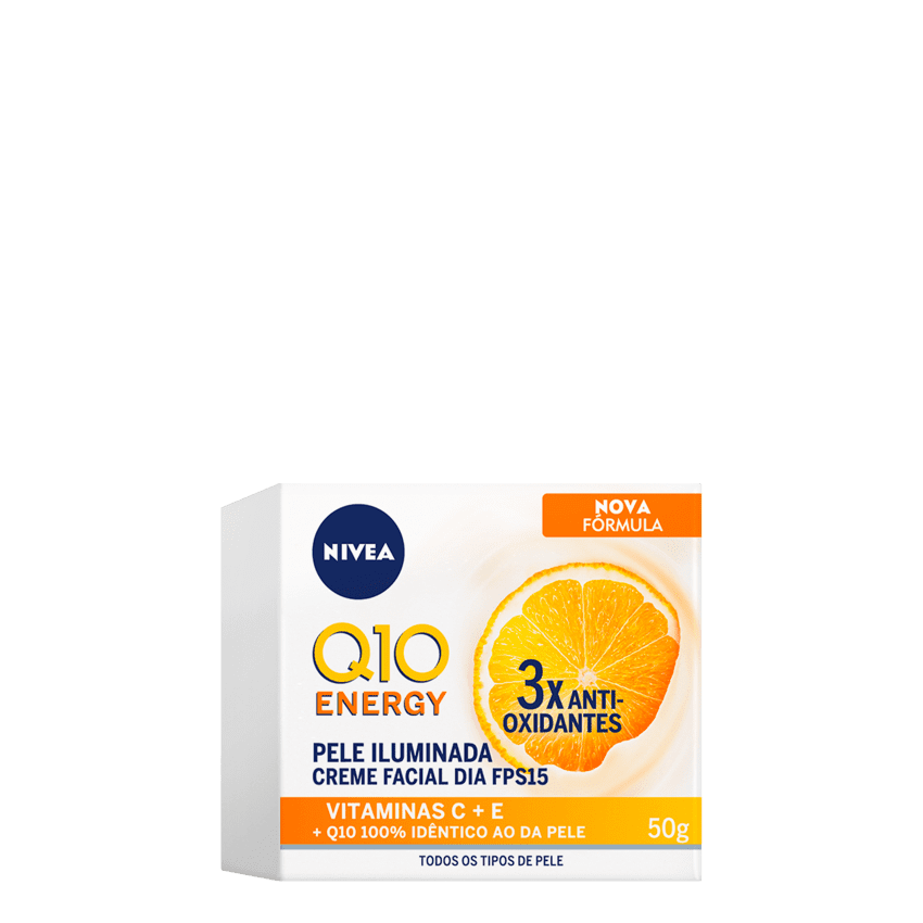 NIVEA CREME FACIAL Q10 ENERGY FPS15 COM 50G