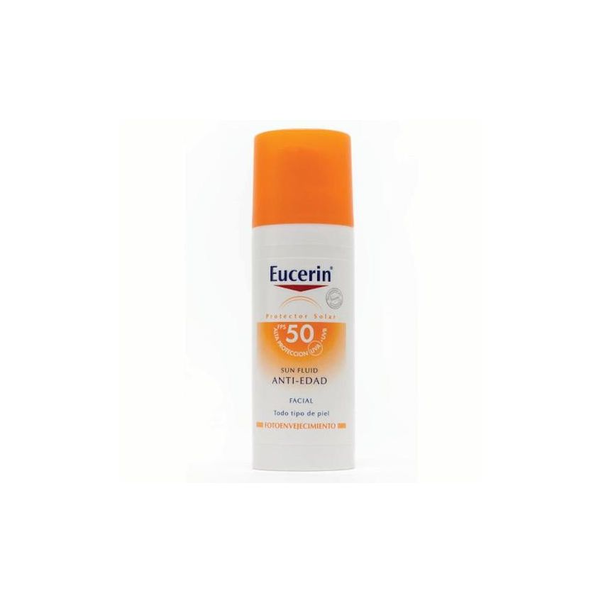 EUCERIN SUN FLUIDO PROTETOR SOL FACIAL ANTI-IDADE FPS50 50ML