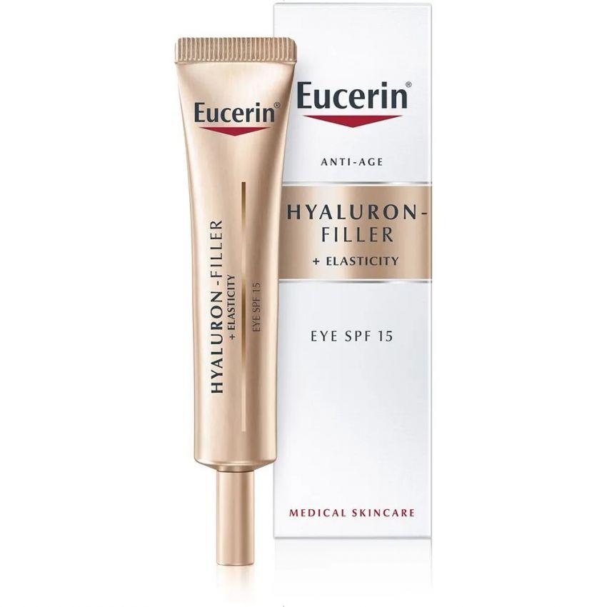 EUCERIN HYALURON FILLER + ELASTICITY OLHOS FPS15 15ML 