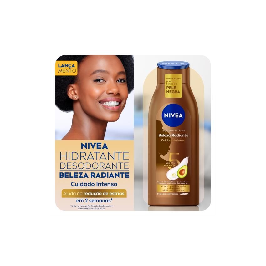 CREME HIDRATANTE NIVEA BELEZARADIANTE CUIDADO INTENSO 400M