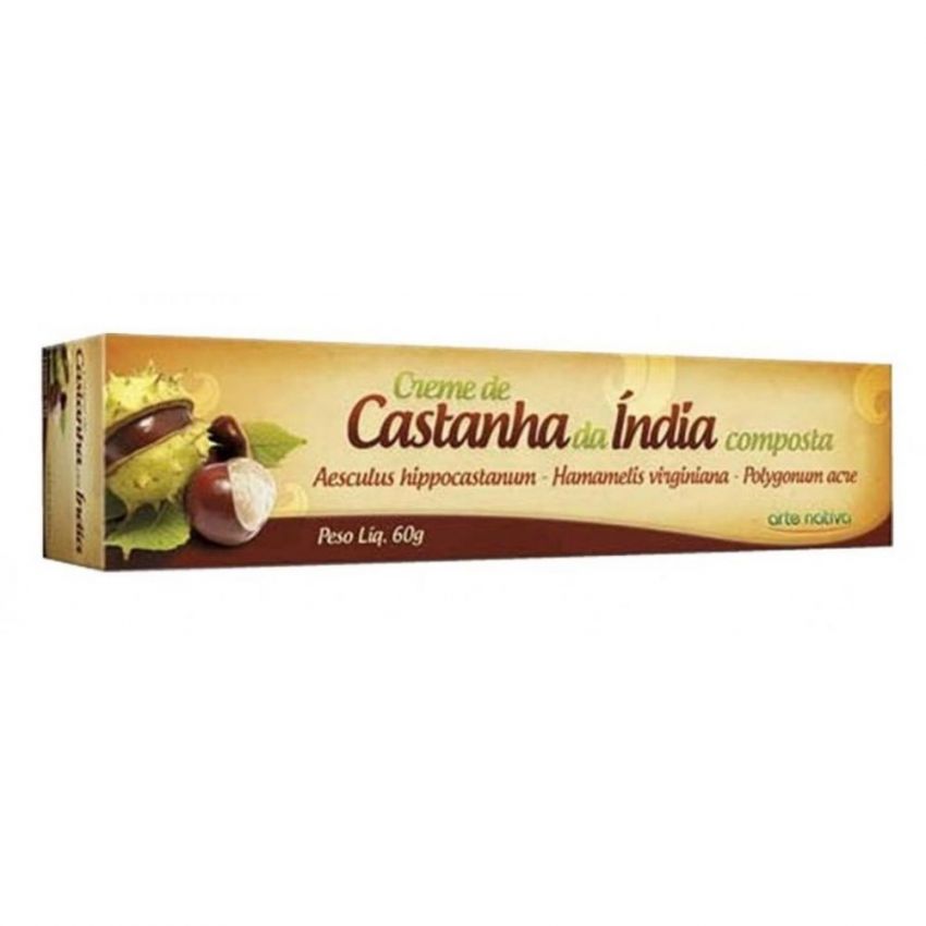 CREME CORPORAL DE CASTANHA DA ÍNDIA COMPOSTA ARTE NATIVA 60G
