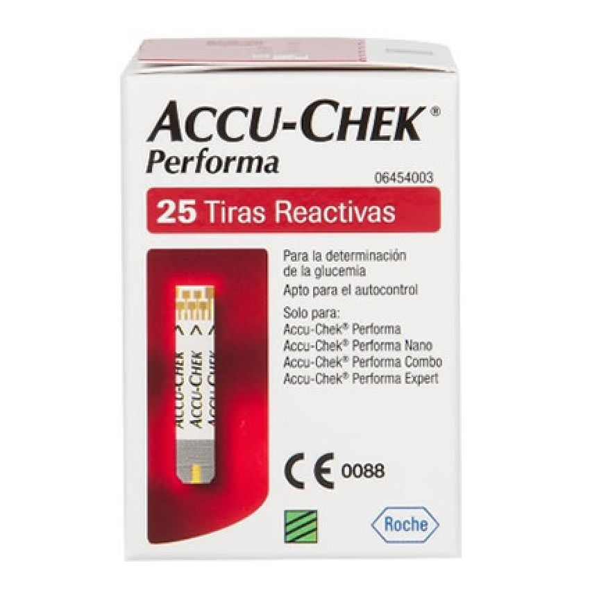 ACCU-CHEK PERFORMA 25 TIRAS