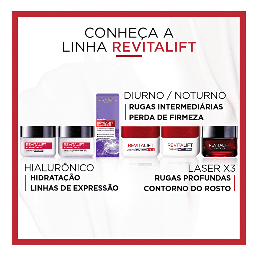 LOREAL REVITALIFT HIALURÔNICO DIURNO FPS20 COM 49G