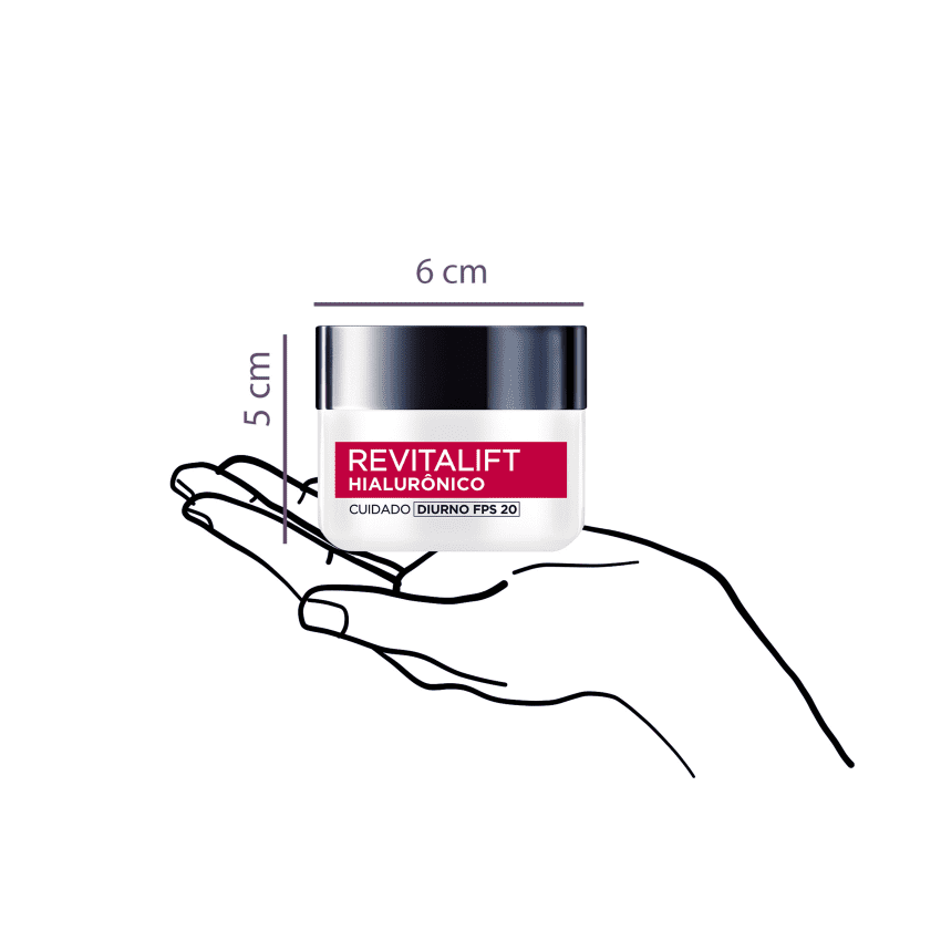LOREAL REVITALIFT HIALURÔNICO DIURNO FPS20 COM 49G