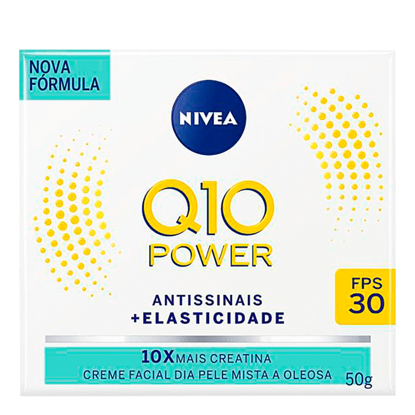 NIVEA FACIAL ANTISSINAIS Q10 PLUS FPS 30 COM 50G