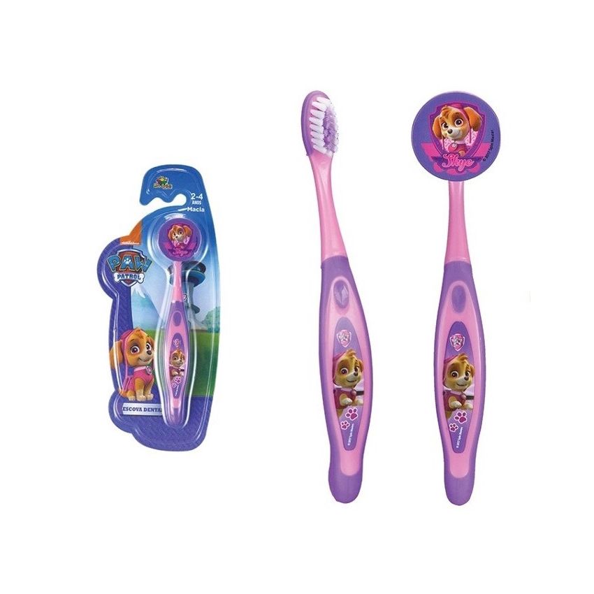 ESCOVA DENTAL INFANTIL PATRULHA CANINA ROSA UNIDADE