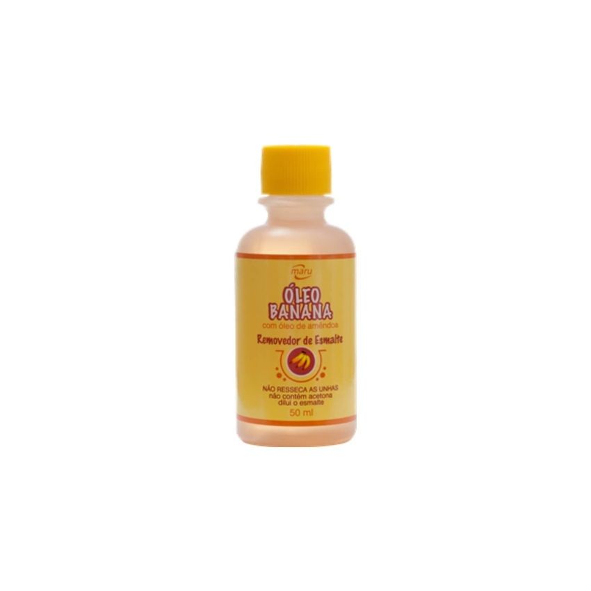 REMOVEDOR DE ESMALTE COM ÓLEO DE BANANA 50ML
