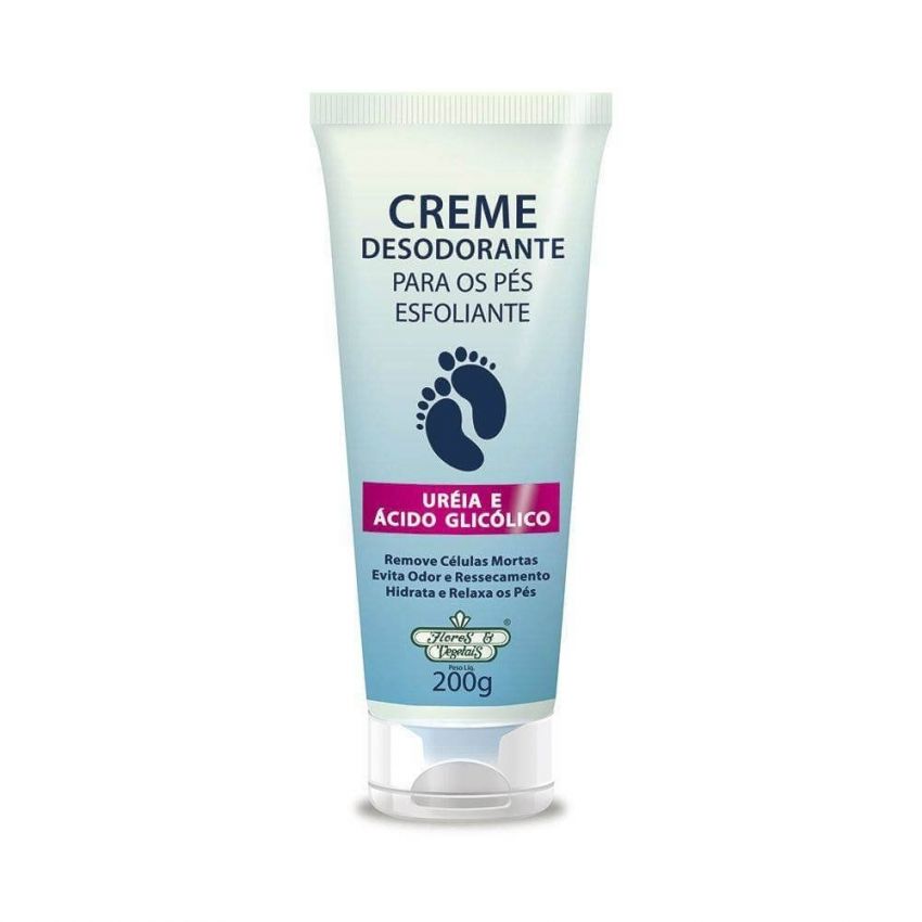 CREME ESFOLIANTE PARA OS PÉS UREIA E ÁCIDO GLICÓLICO 200G
