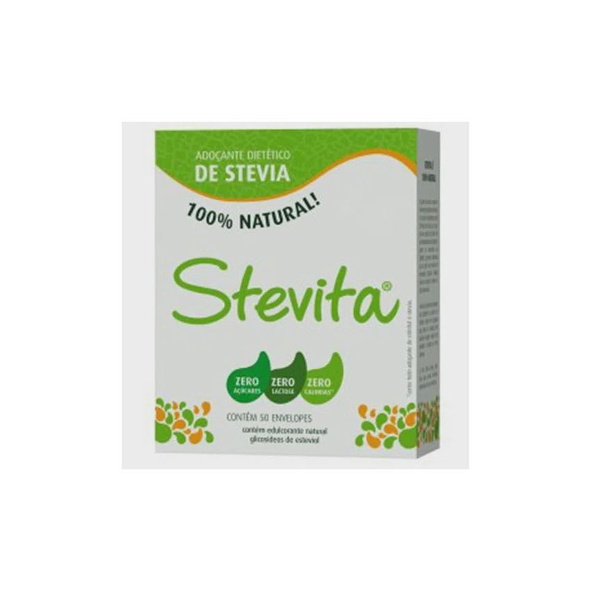 ADOCANTE DIETETICO STEVITA COM 50 SACHE DE 0,6 GRAMAS