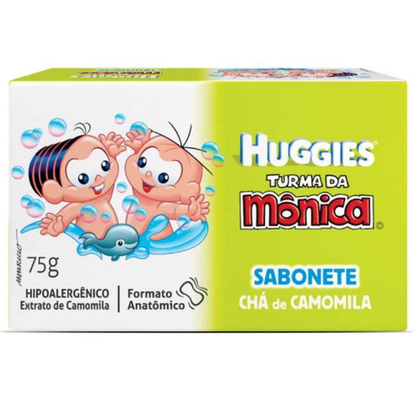 SABONETE EM BARRA HUGGIES CAMOMILA 75G