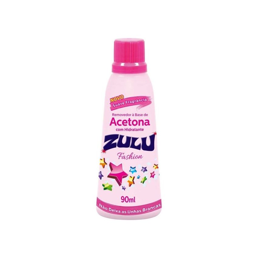 REMOVEDOR DE ESMALTE ZULU 90ML FASHION ROSA