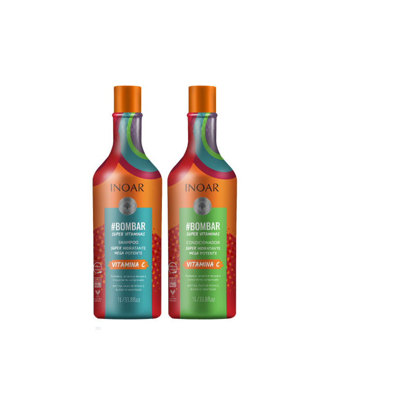 KIT SHAMPOO E CONDICIONADOR BOMBAR COM 1L