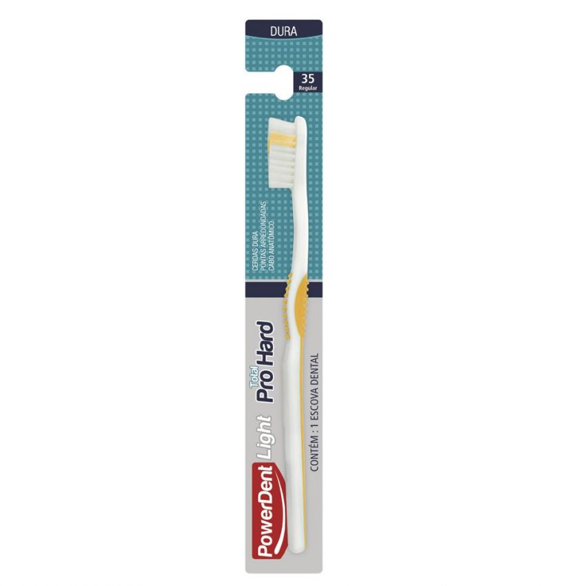 ESCOVA DENTAL POWERDENT LIGTH PRO HARD UNIDADE