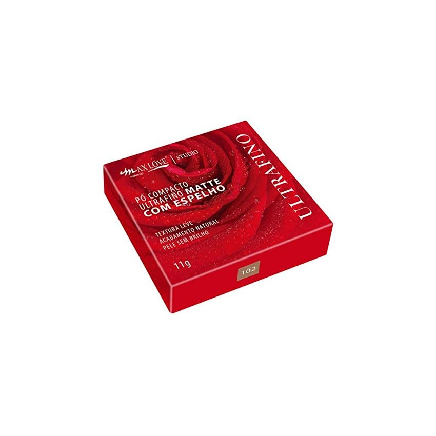 PÓ COMPACTO ULTRA FINO MATTE N.102 COM 11 GRAMAS