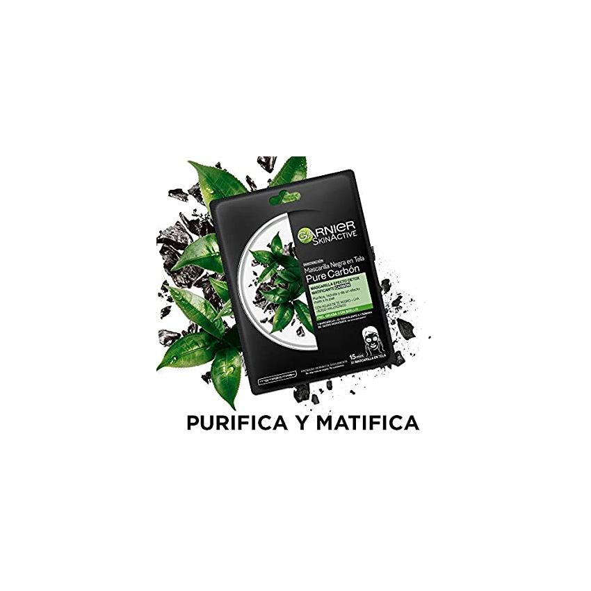 MÁSCARA FACIAL EM TECIDO PURE CARBÓN
