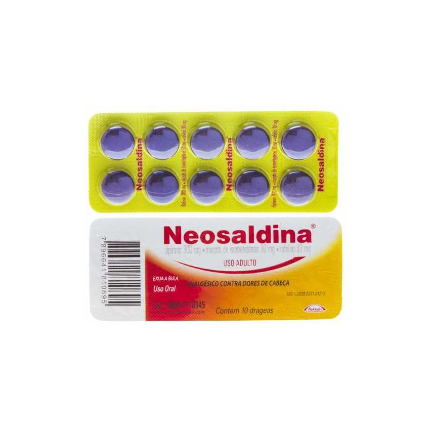 NEOSALDINA COM 10 DRÁGEAS