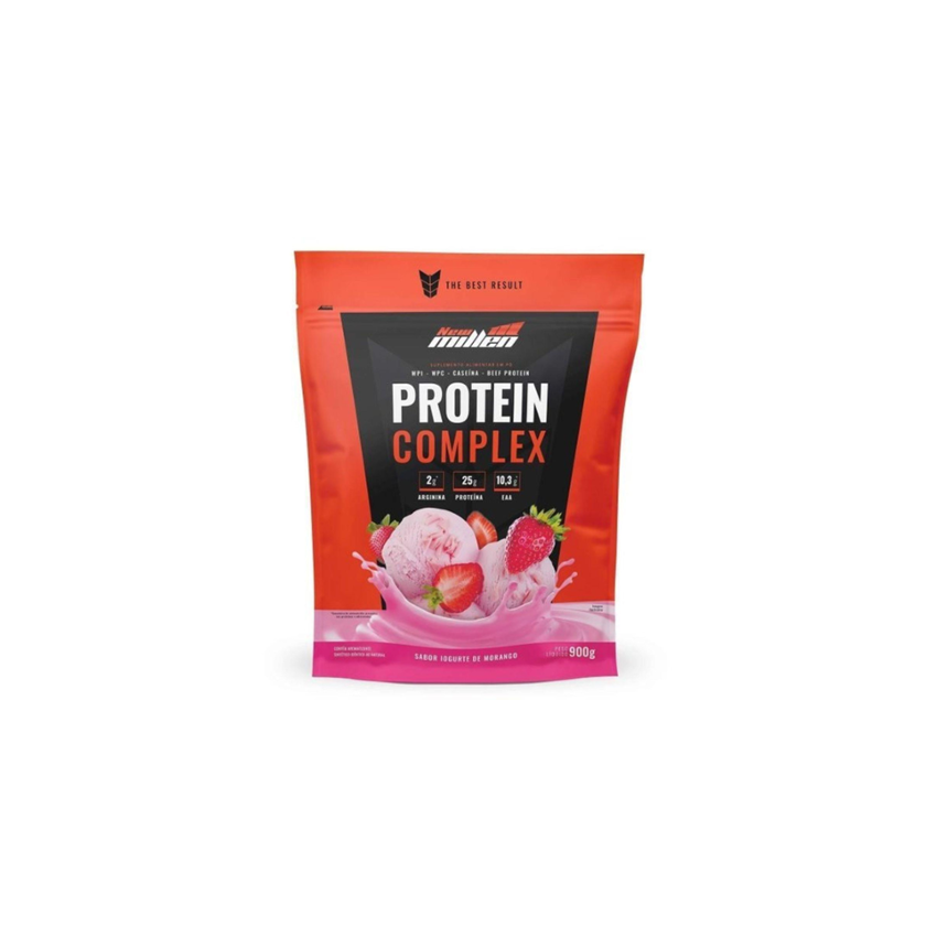 PROTEIN COMPLEX NEW MILLEN IOGURTE DE MORANGO SACHÊ COM 900G