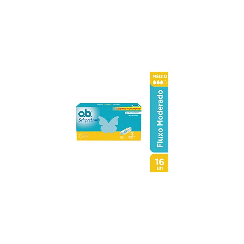 ABSORVENTE OB PRO COMFORT MÉDIO LEVE 16 PAGUE MENOS