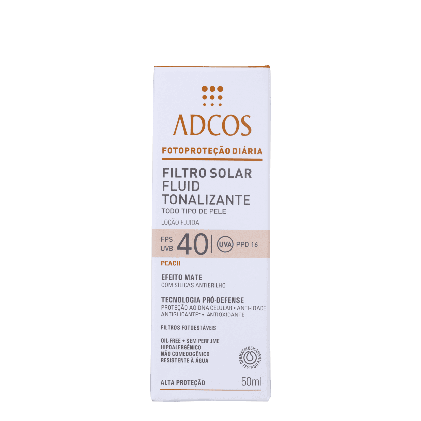 ADCOS PROTETOR SOLAR FLUID TONALIZANTE FPS40 50ML