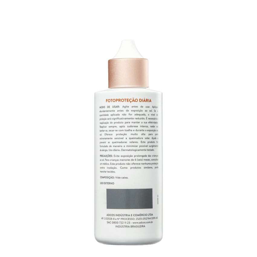 ADCOS PROTETOR SOLAR FLUID COR BEIGE FPS70 50ML 