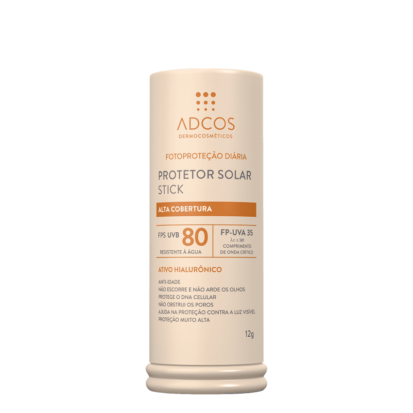 ADCOS PROTETOR SOLAR STICK BEGE FPS80 12G