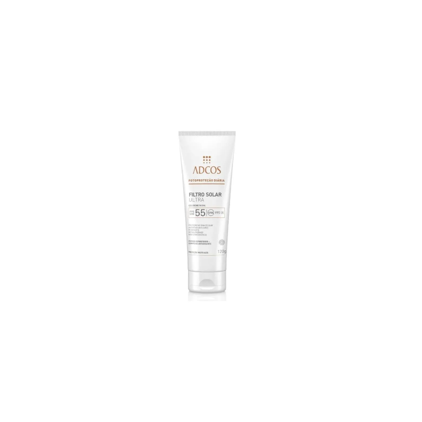 FILTRO SOLAR FACIAL GEL CREME ULTRA FPS 55 ADCOS 120G