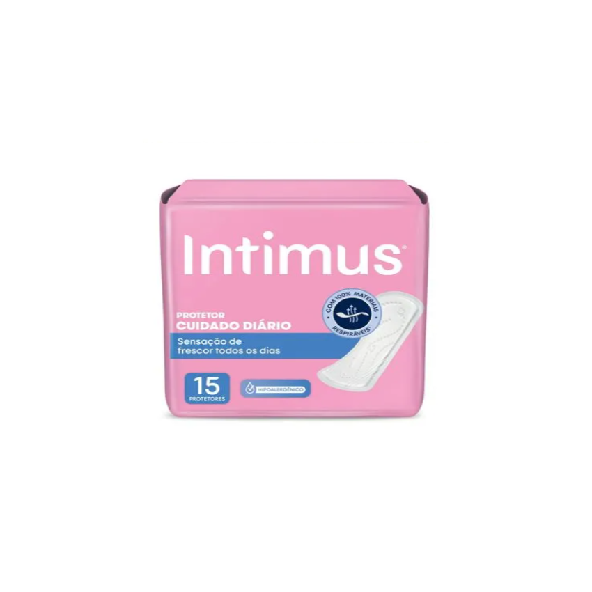 PROTETOR DIARIO INTIMUS SEM PERFUME SEM ABAS COM 15 UNIDADES