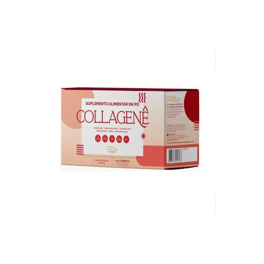 COLLAGENE EM PO SABOR CRANBERRY COM 30 SACHES DE 10 G