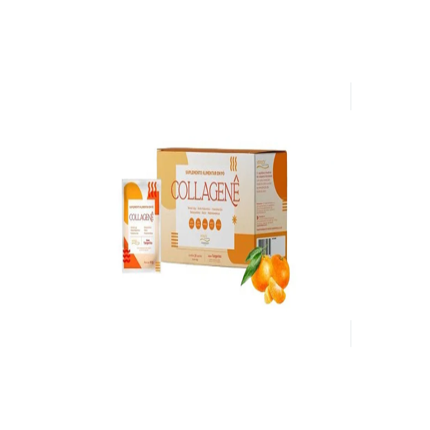 COLLAGENE EM PO SABOR TANGERINA COM 30 SACHES DE 10 G