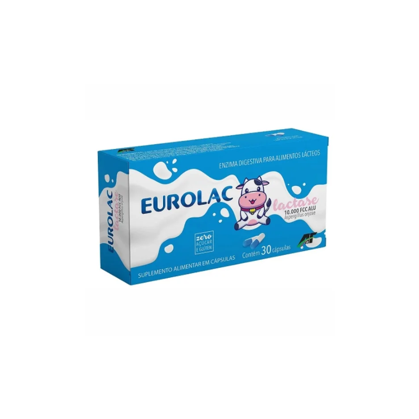 EUROLAC 10000 FCC ALU BLISTER COM 30 CAPSULAS
