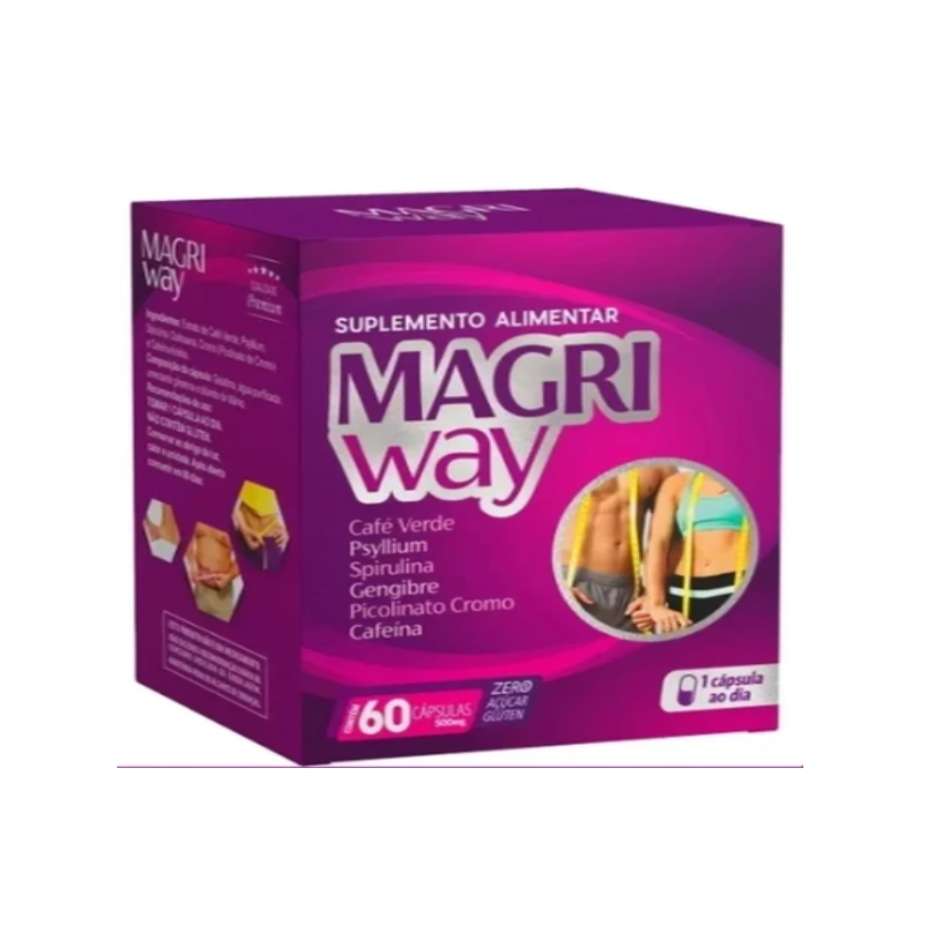MAGRI WAY 500MG COM 60 CAPSULAS 