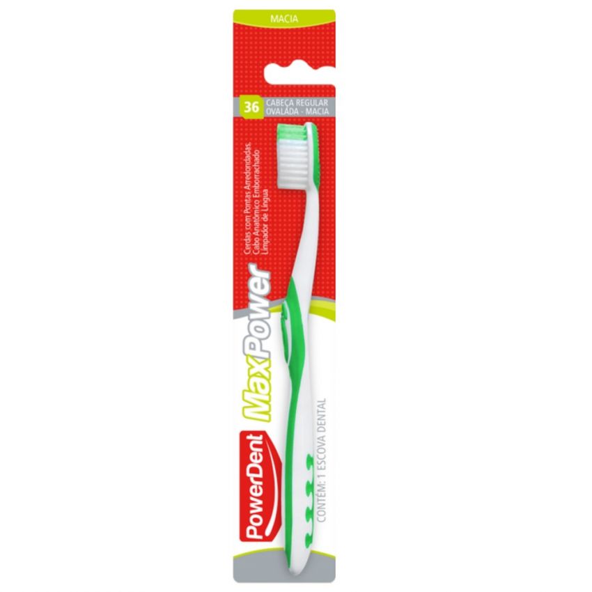 ESCOVA DENTAL POWERDENT MAXPOWER MACIA UNIDADE
