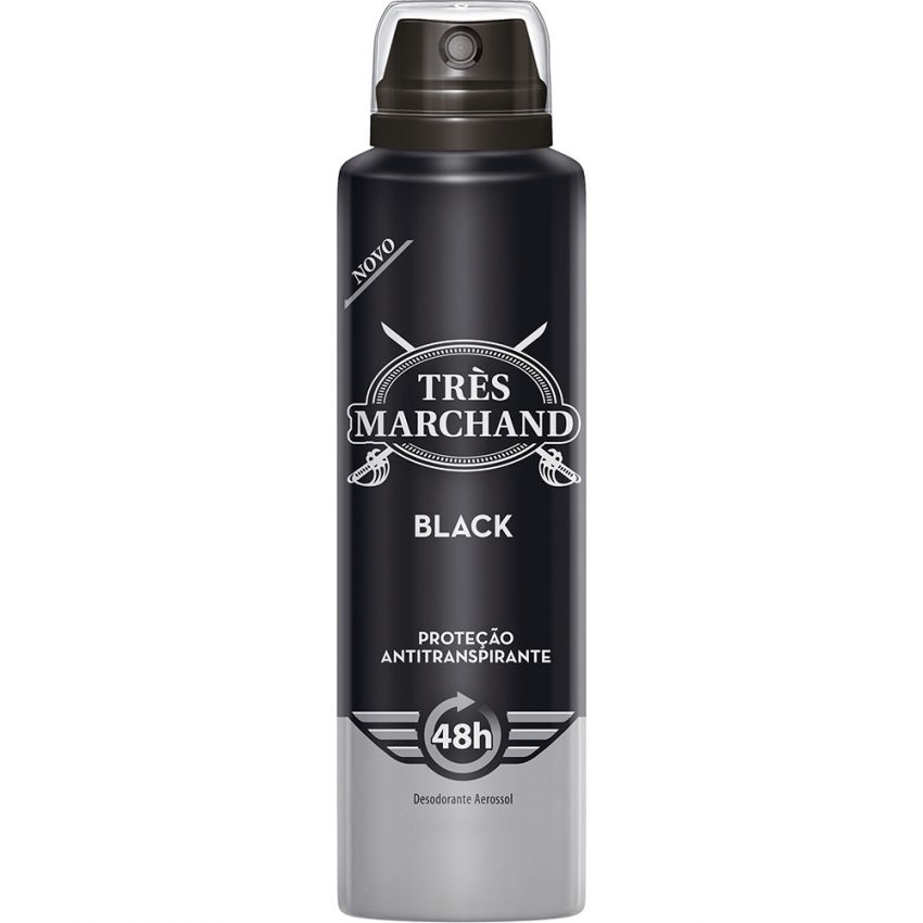 DESODORANTE AEROSOL TRÉS MARCHAND BLACK 150ML