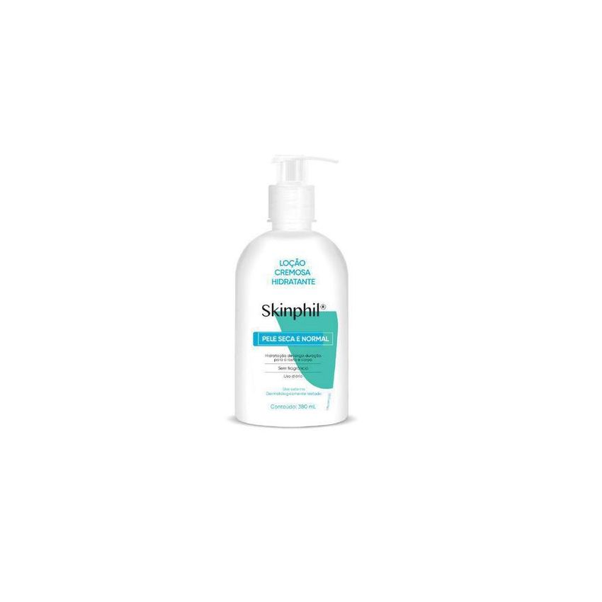 LOÇÃO HIDRATANTE CREMOSA SKINPHIL PELE SECA E NORMAL 380ML V