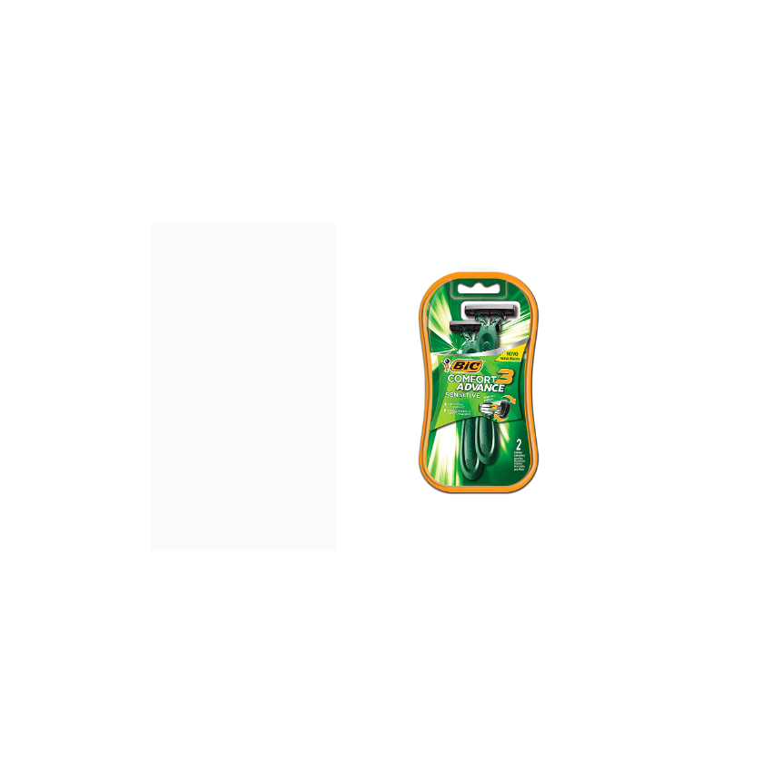 APARELHO DE BARBEAR BIC COMFORT 3 PL SENS COM 2 UNIDADES