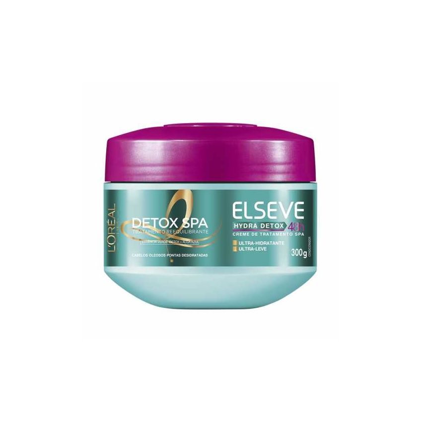 CREME DE TRATAMENTO ELSEVE DETOX SPA 300G