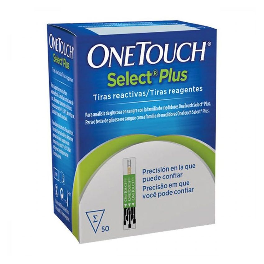 ONETOUCH SELECT PLUS COM 50 TIRAS