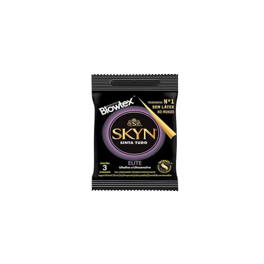 PRESERVATIVO SKYN SINTA TUDO ELITE COM 3 UNIDADES