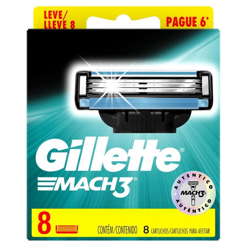CARGA GILLETE MACH 3 LEVE 8 PAGUE 6