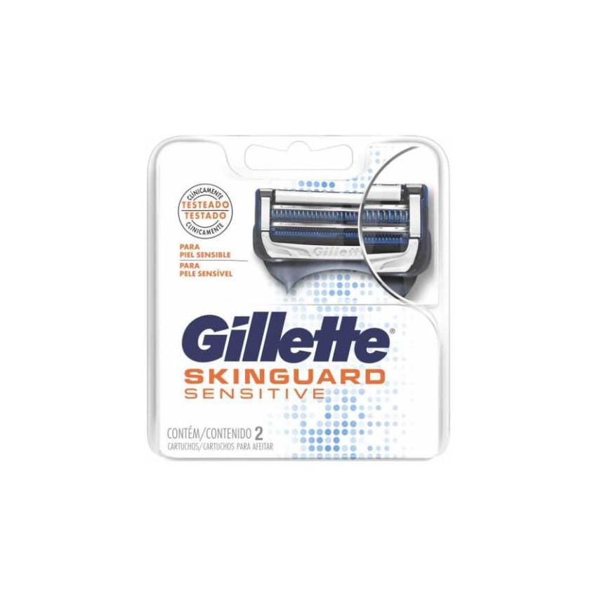 CARGA GILLETE SKINGUARD SENSITIVE COM 2 CARTUCHOS