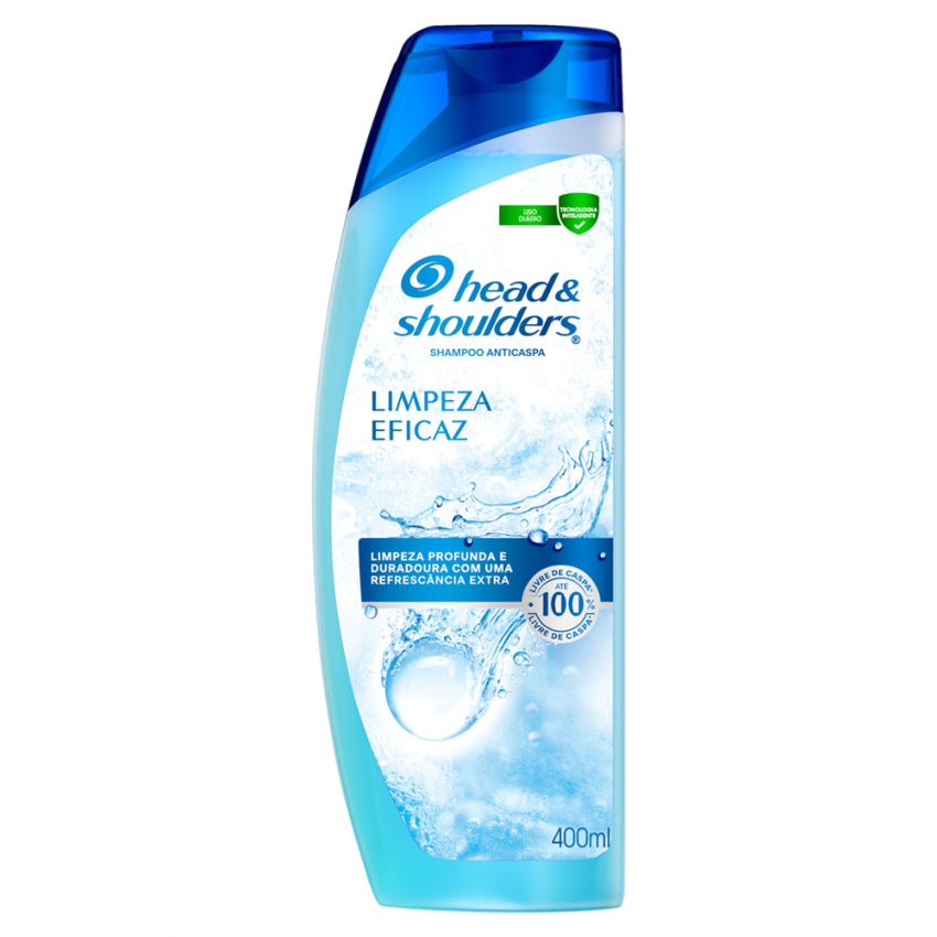 SHAMPOO ANTICASPA HEAD SHOULDERS LIMPEZA EFICAZ 400ML