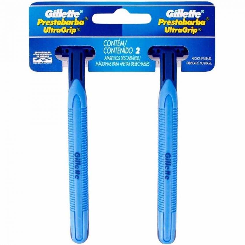 APARELHO DE BARBEAR PRESTOBARBA ULTRAGRIP MOVEL 2 UND 