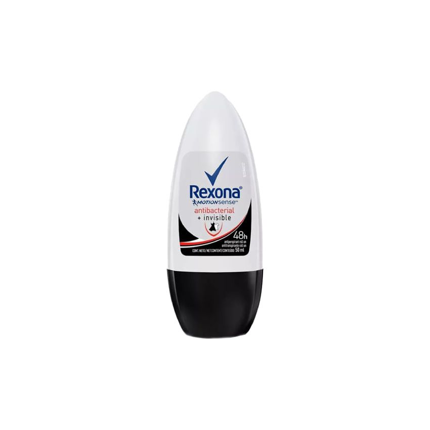 DESODORANTE ROLL-ON REXONA ANTIBACTERIAL+INVISIBLE 50ML