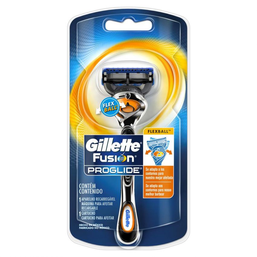 APARELHO DE BARBEAR RECARREGAVEL GILLETTE FUSION PROGLIDE 