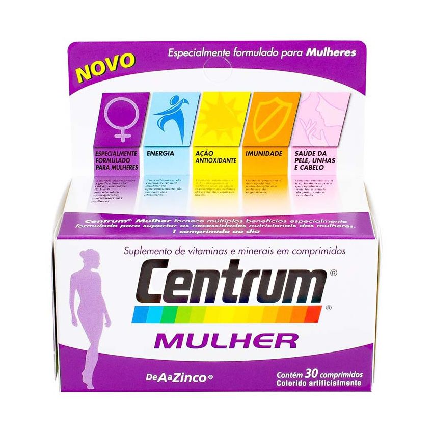 CENTRUM MULHER COM 30 COMPRIMIDOS