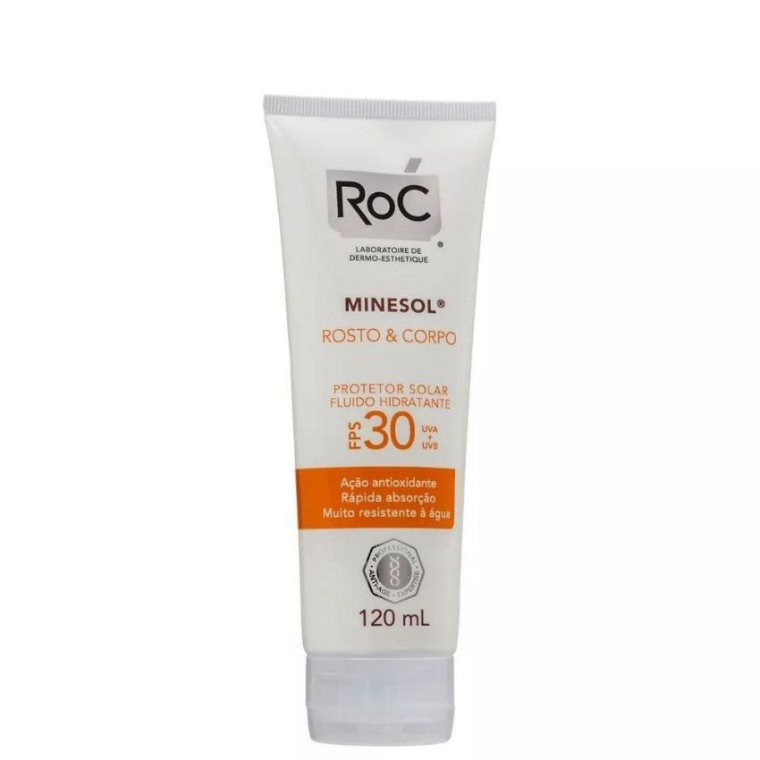 ROC MINESOL CORPO E ROSTRO FPS30 120ML