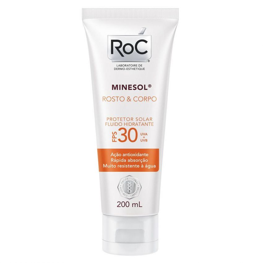 ROC MINESOL CORPO E ROSTRO FPS30 200ML