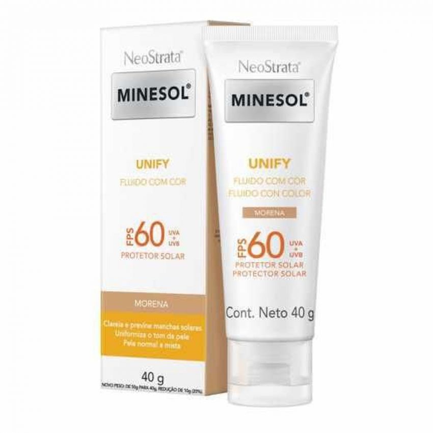 MINESOL PROTETOR SOLAR UNIFY MORENA FPS60 40G 